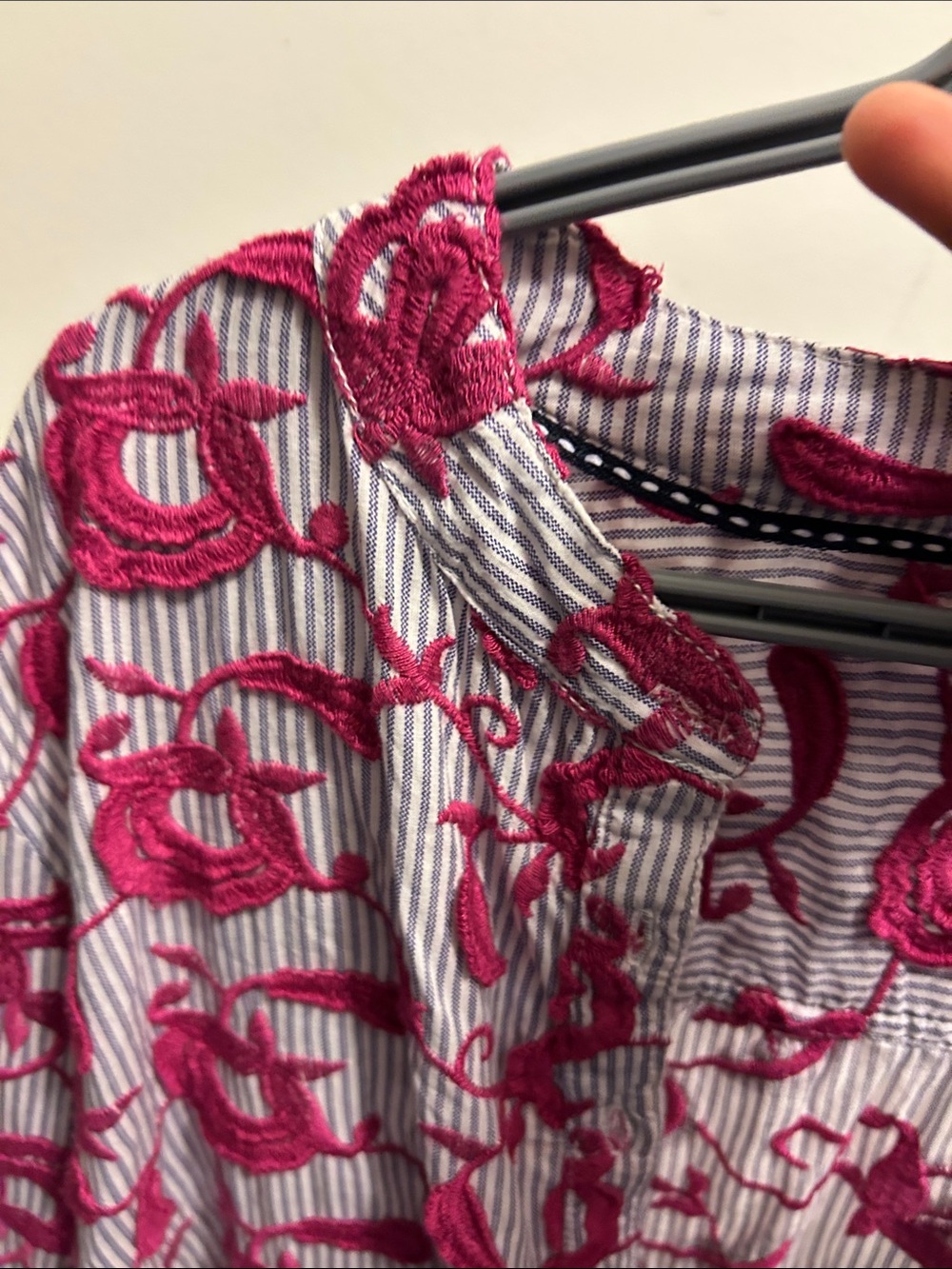Anthropologie Picro Pink Floral Button-Down Shirt - Picture 8 of 12